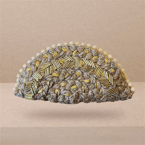 Mini Half Moon Bag ~ Metallic Gold | Dhaaga Life