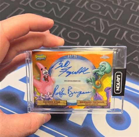 2025 Topps Chrome SpongeBob trading cards Blaster first edition （PO ...