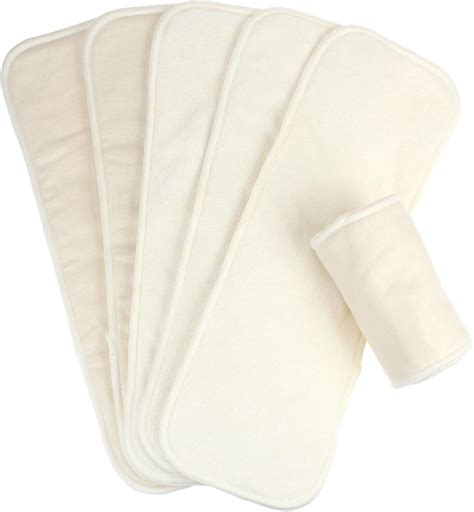 Amazon.com : Mama Koala 6-Layer Natural Cotton Cloth Diaper Inserts ...