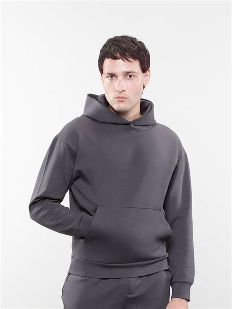Buy Men's Relaxed Fit Charcoal Hoodie Online in India – Love Pangolin