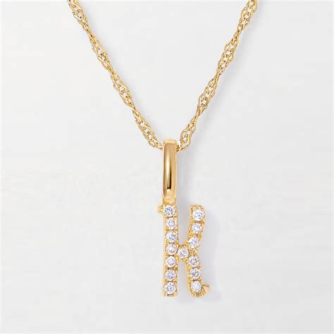Diamond Initial Necklace – EDGE of EMBER