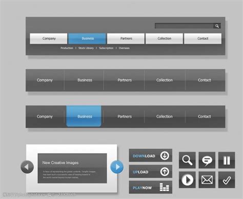 网站导航栏图片免费下载_网站导航栏素材_网站导航栏模板-图行天下素材网