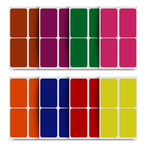 Buy Royal GreenSticker Labels - Rectangular Label Stickers in 8 ...