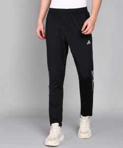 ADIDAS Solid Men Black Track Pants - Buy ADIDAS Solid Men Black Track ...