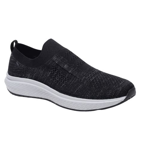 Buy JOYBEAN Men's Slip On Mesh Casual Shoes JM001 | Black Melange | 7 ...