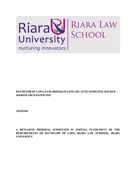 Final Document Dissertation Original - BACHELOR OF LAWS (LLB) PROGRAM ...
