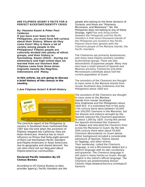 Are Filipinos Asian 5 Facts For A Perfect Kickstart - ARE FILIPINOS ASIAN? 5 FACTS FOR A PERFECT ...