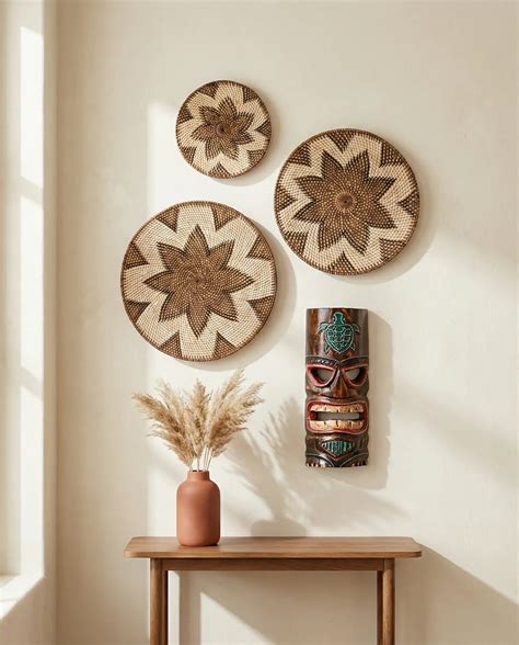 Handcrafted Wall Decor - Rattan Plates, Masks & Wall Art | BAGUS ...