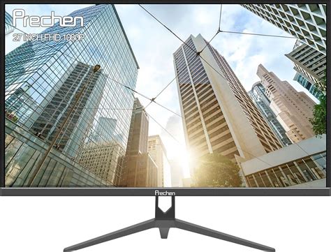 Prechen 27 Inch 3-Sided Frameless FHD 1080P Computer Monitor, Business ...