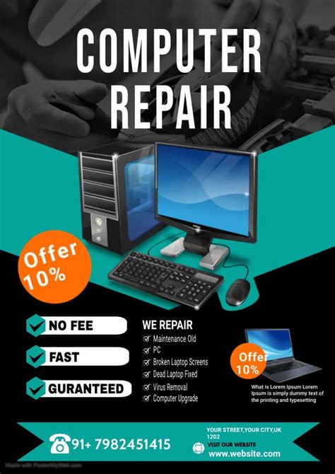 Computer Repair Advertisement 的图像结果
