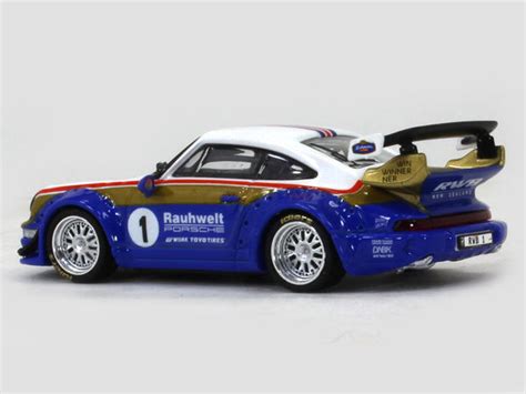 Porsche 911 964 RWB Rothmans 1:64 CM Model diecast scale model car ...