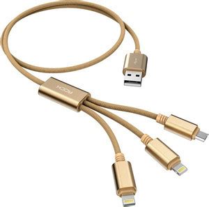 SpadeAces Micro USB Cable 1 m BEST 3 in 1 USB Charging Cable with 8 Pin ...