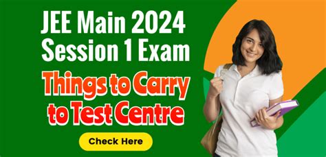 JEE Main Session 1 Exam 2024 : Things to Carry to Test Centre, Check ...