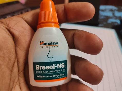Himalaya BRESOL-NS SALINE NASAL SOLUTION 10ML : Amazon.in: Health ...