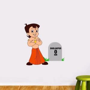 Nilaya by ASIAN PAINTS 0 cm Chhota Bheem and Friends 17.5" x 18" wall ...