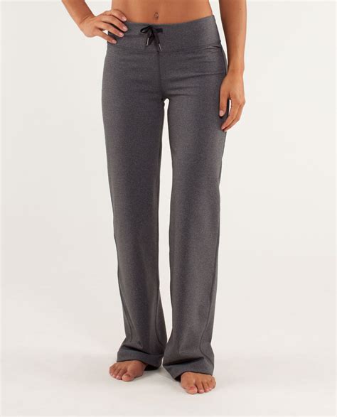 Lululemon Relaxed Fit Pant - Heathered Deep Coal - lulu fanatics