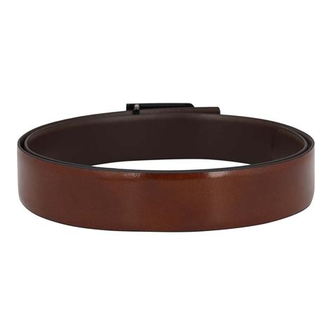 Formal Plain Leather Mens Belt - Cognac – Da Milano
