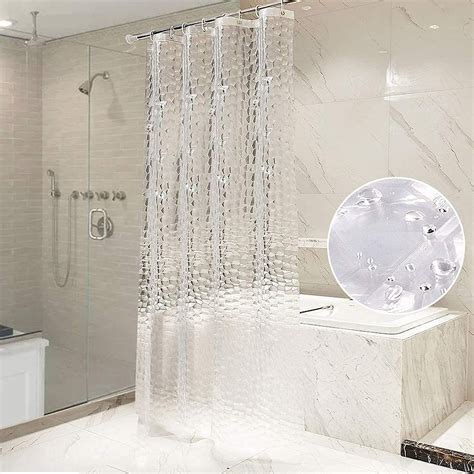 CASA-NEST Shower Curtain 3D Diamond, Ac Curtain 7FT (54x84 inch ...
