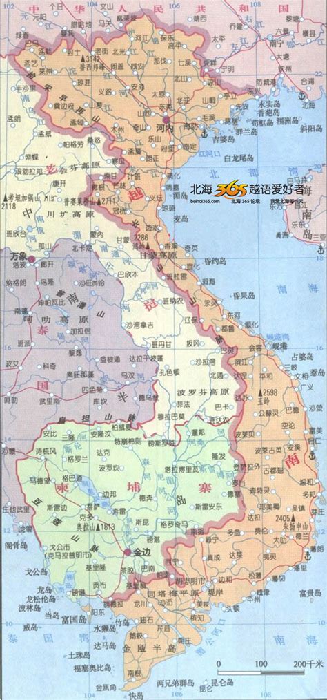 越南平阳省中文版地图_万图壁纸网