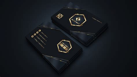 Business Card Design Black Background 的图像结果