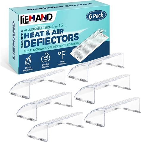 Heat & Air Vent Deflector,Adjustable Between 8’’ to 15’’,Heat Resistant ...