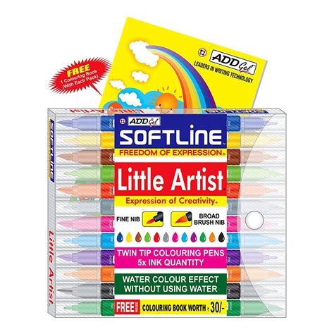 AddGel Softline Twin Tip Colouring Pens - SCOOBOO - ADD GEL