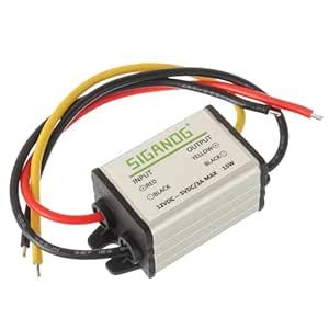 SIGANDG 12V to 5V Car Voltage Converter, Step Down to DC 5V 3A 15W ...