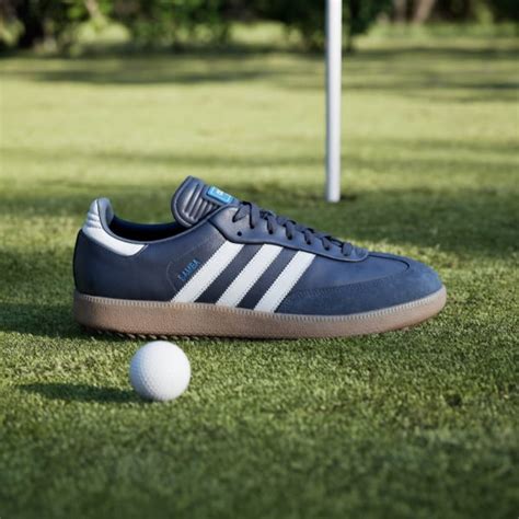 adidas Samba Spikeless Golf Shoes - Blue | Free Shipping with adiClub ...