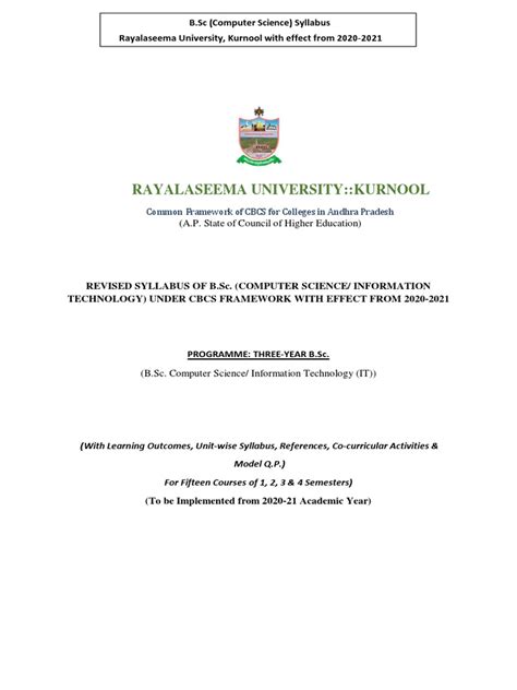 BSc Syllabus.pdf 的图像结果