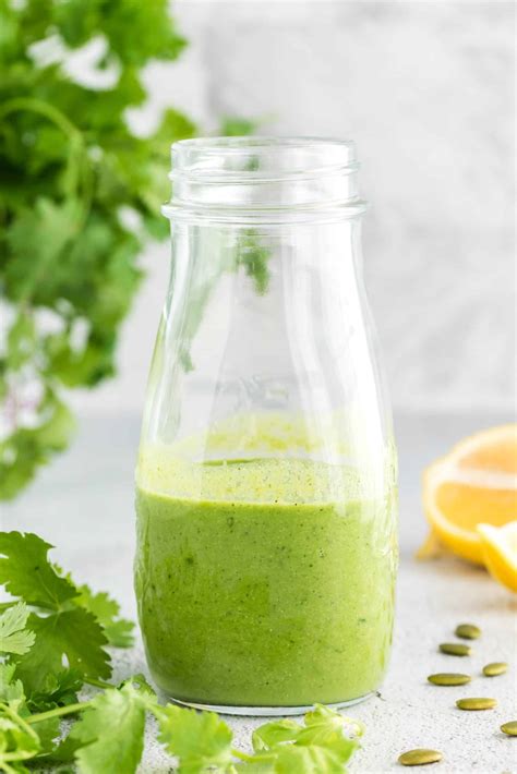 Cilantro Lime Dressing (or Basil!) vegan, oil-free, nut-free