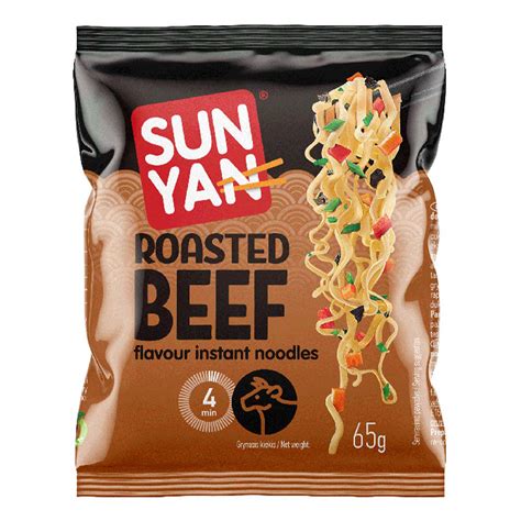 Buy Sun Yan Sachet Roasted Beef Instant Noodles 65GR Online | Carrefour ...