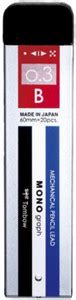 Tombow Graph Mechanical Pencil Lead - B 0.3 mm - 20 Leads Tube - Black ...
