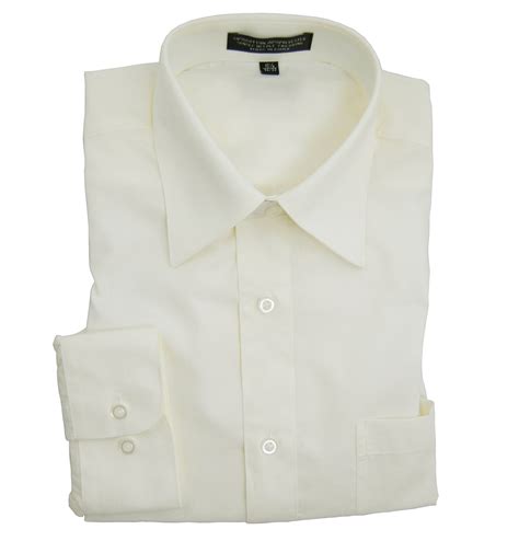The Essential Solid Ivory Men's Dress Shirt | Paul Malone