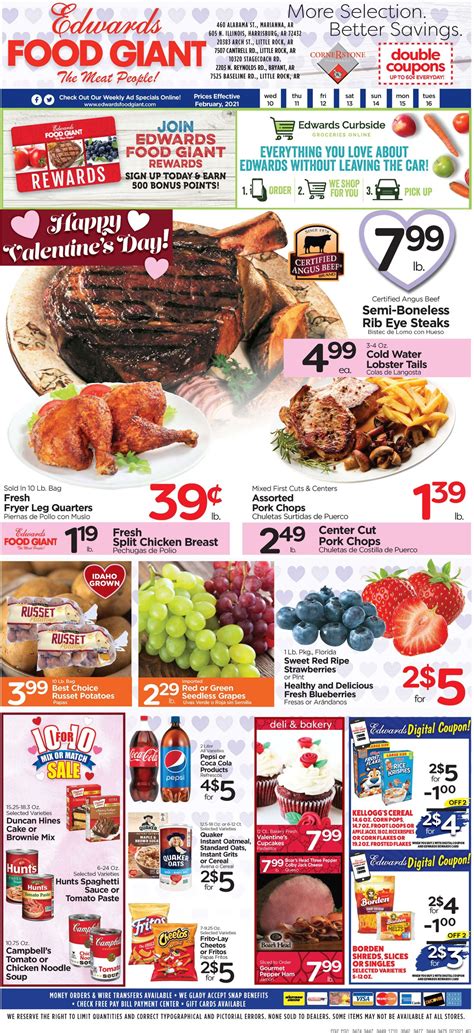 Edwards Food Giant Ad Circular - 02/10 - 02/16/2021 | Rabato