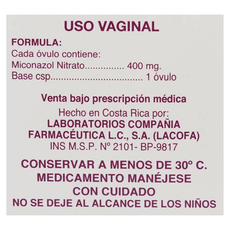 Comprar Miconazol 400 Mg Ovulos Vaginales | Walmart Costa Rica - Walmart | Costa Rica
