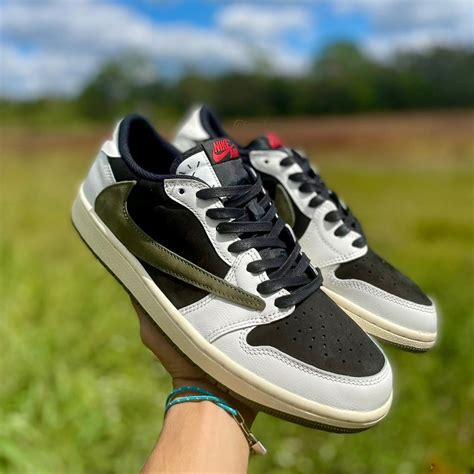 Travis Scott x Air Jordan 1 Low OG SP "Olive" | Nice Kicks