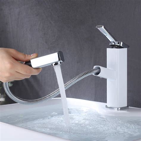 Buy KAIYING Bathroom Sink Faucet with Pull Out Sprayer, Single Handle ...