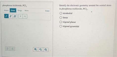 Solved phosphorus trichloride, PCl3 Identify the electronic | Chegg.com