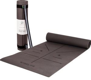 Wiselife Tru Alignment Greynite Grey TPE 6 mm Yoga Mat - Buy Wiselife ...