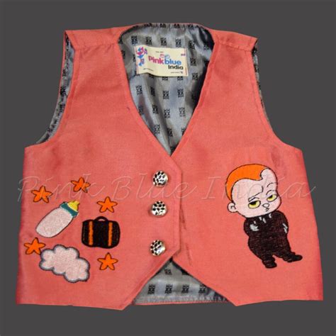 Boss Baby Birthday Outfit- Boys Waistcoat