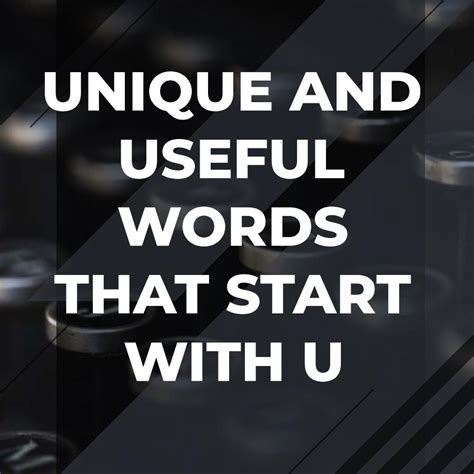 Adjectives That Start With U - Adazing