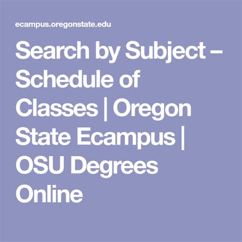 Oregon State Ecampus Calendar - Preschool Calendar Printable