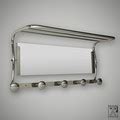 Art Déco coat rack with a mirror - ZEITLOS – BERLIN