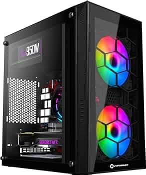 CHIPTRONEX Z910 Micro ATX Gaming Cabinet Tempered Glass, Acrylic USB 2. ...