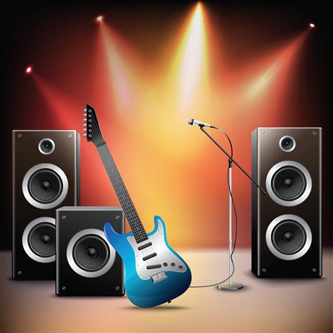 Music stage background 453140 Vector Art at Vecteezy
