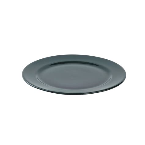 [A]Flat Rim Plate Deep Green S Approx. Dia. 16cm | MUJI