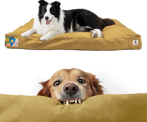 Sytopia Canvas Dog Bed, Waterproof and Washable Chew Proof Removable ...