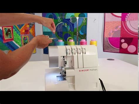 Image result for How to Thread Singer ProFinish Serger