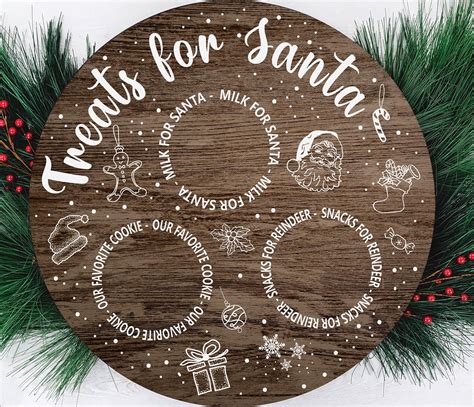 Amazon.com | Santa Cookie Plate Dear Santa Christmas Cookies Plate ...