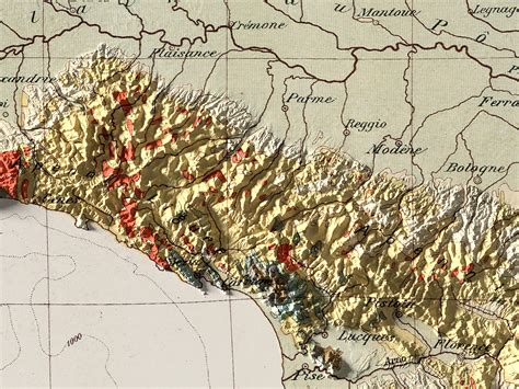 The Alps Geology Map – Shaded relief map print - Maps of Iceland